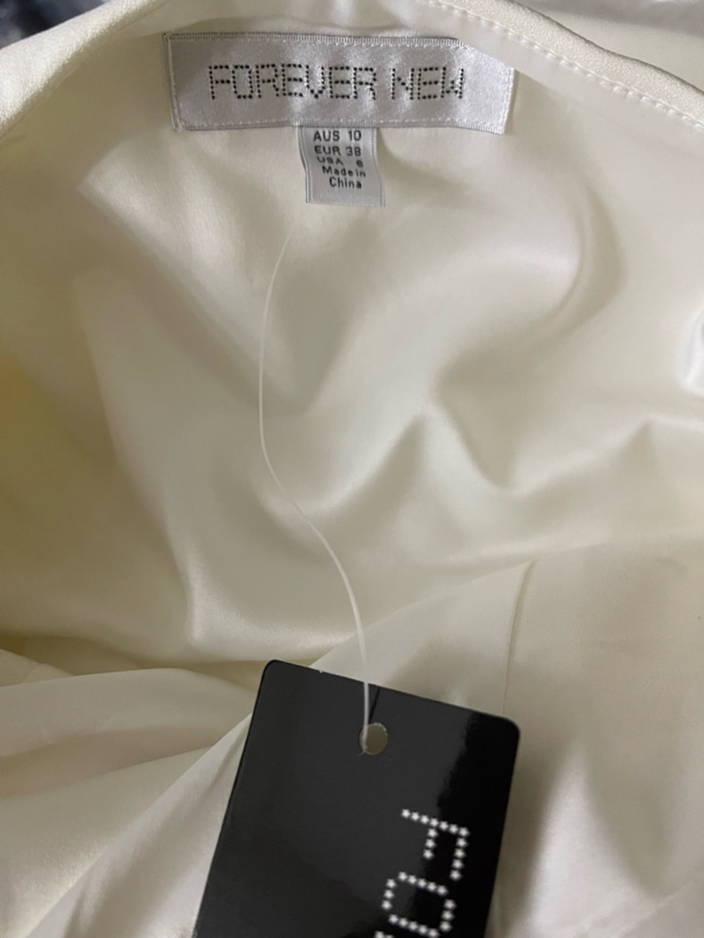 Forever New White One Shoulder Peplum Mini Dress Size 6 - Picture 3 of 7